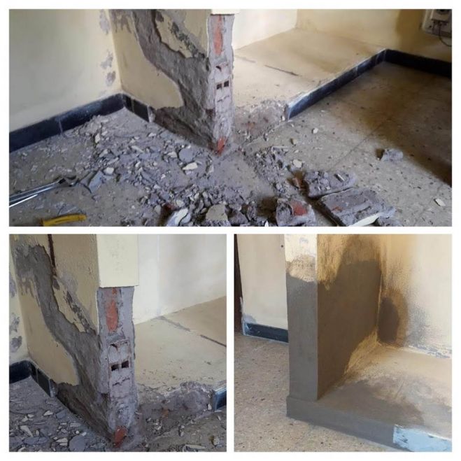 Reparaciones en la Habitación "A" de la Sede Chascomús